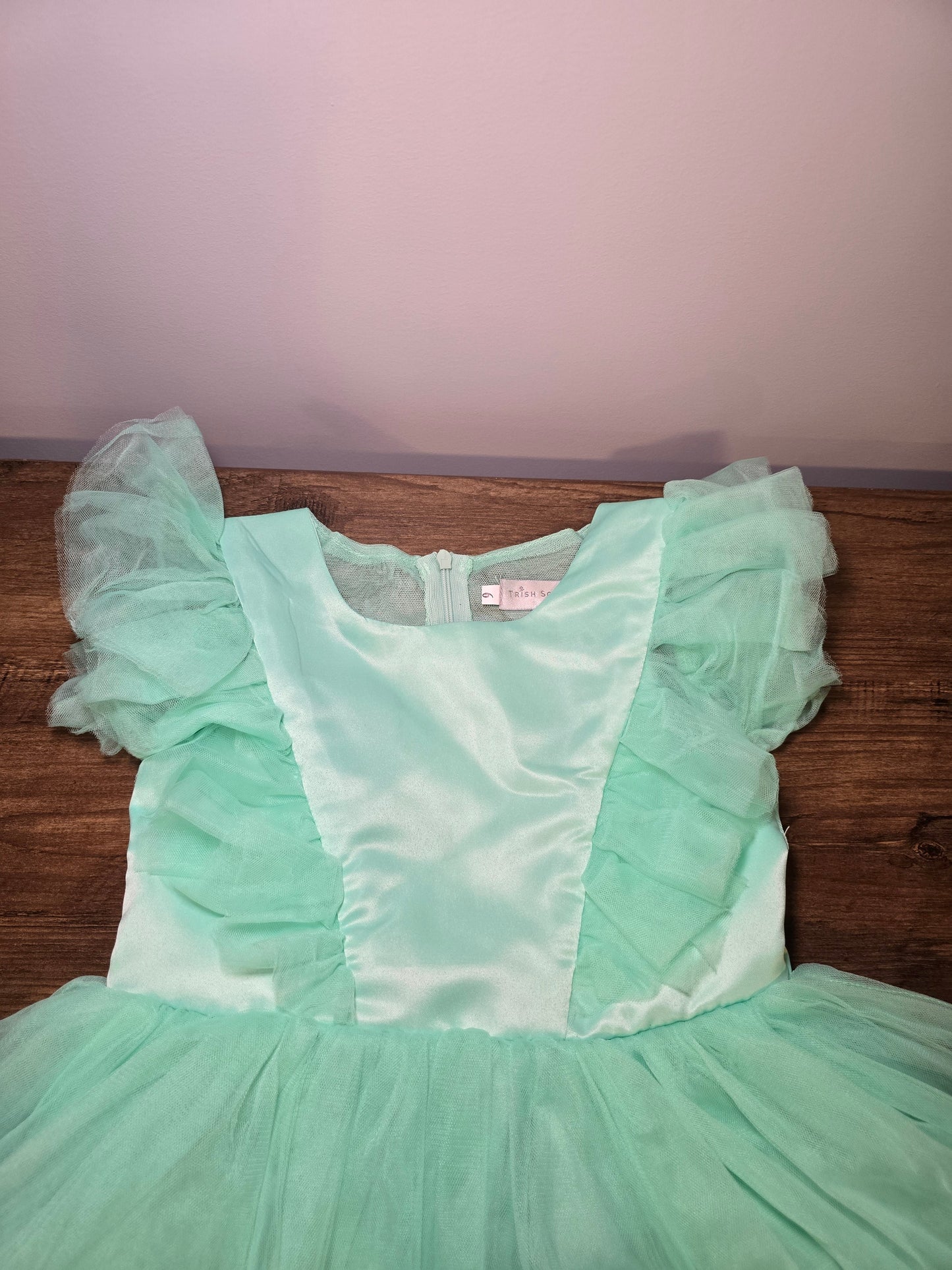 #131 REDUCED Trish Scully Milly Dress light teal sz 6