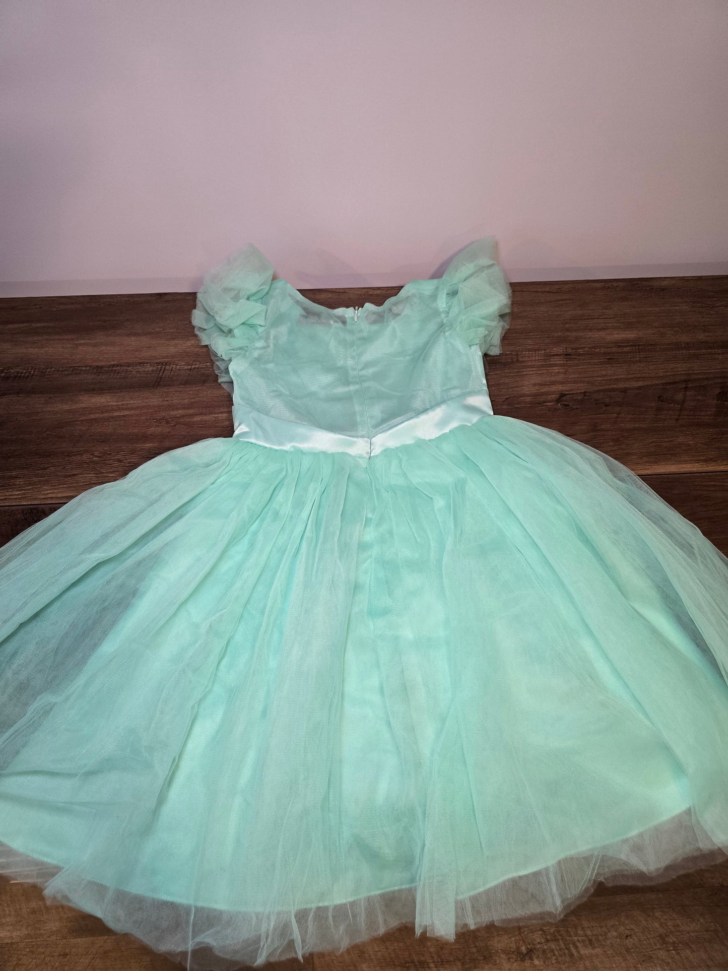 #131 REDUCED Trish Scully Milly Dress light teal sz 6