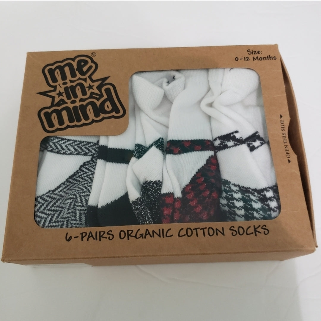 NWT Boutique Me in Mind 0-12 Mths Organic Broadway Mary Jane Socks