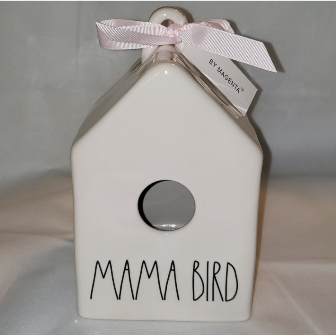 #49 NWT Rae Dunn RD Mama Bird Birdhouse