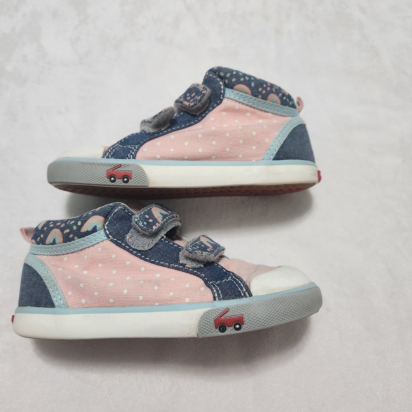 REDUCED! #49 See Kai Run Size 9 Kya Pink Chambray Hi Tops