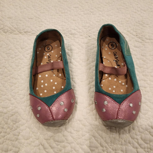 #3A girls size 6 Cat & Jack ballet flats