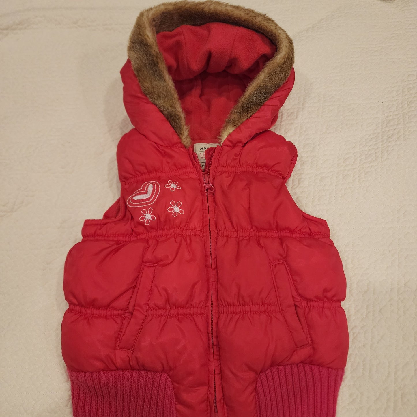 #3A girls Size 18-24 mo Old Navy winter vest