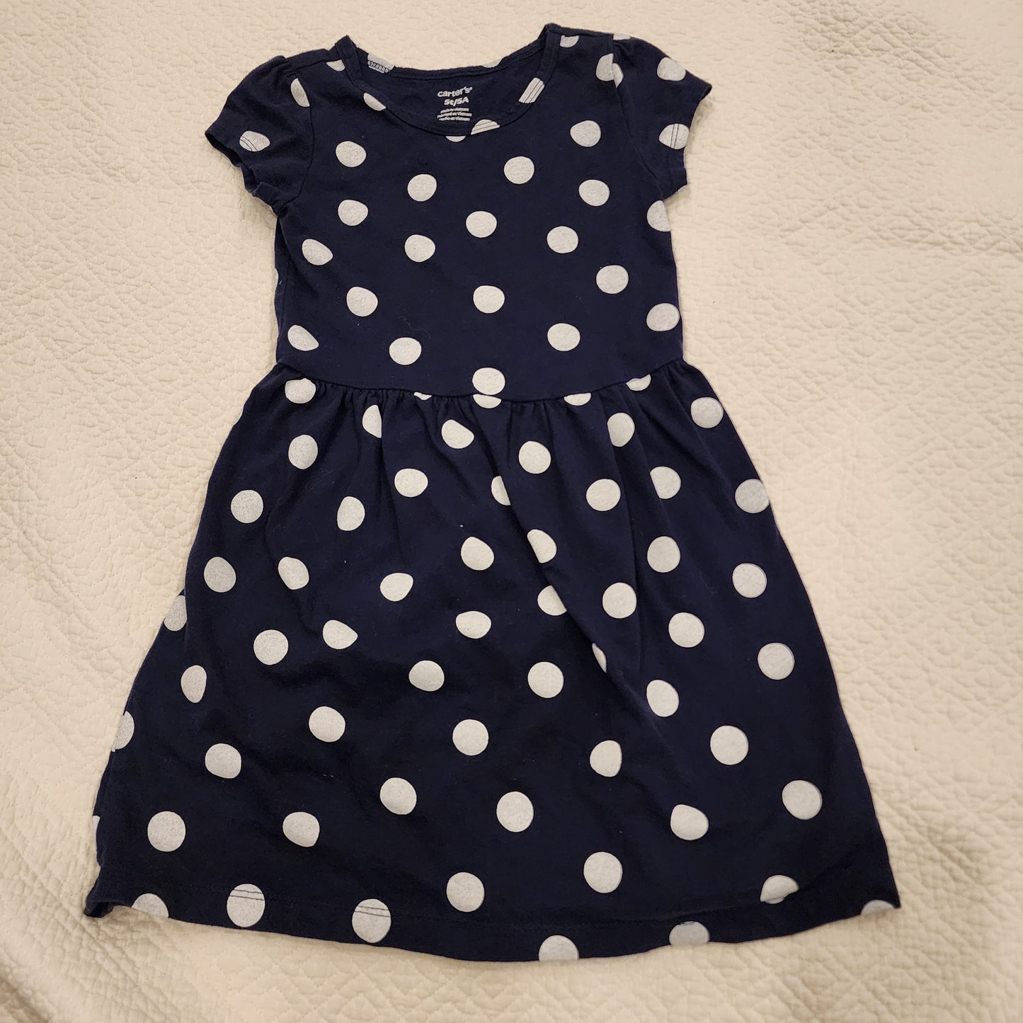 #3A girls Carter's 5T polka dot dress