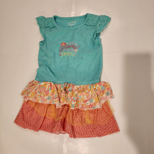 #135 girls 4T Handcrafted princess dress EUC