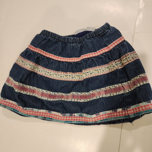 #135 4T denim skirt