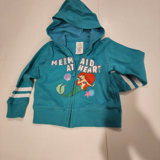 #135 girls size 4 Disney Ariel sweatshirt EUC