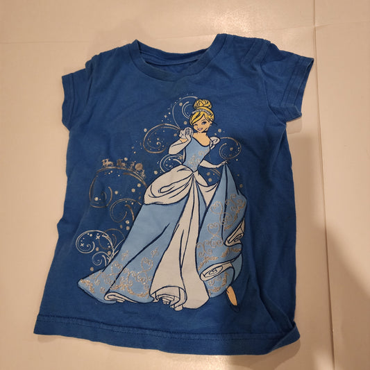 #135 girls XXS 2/3 Disney Cinderella Shirt GUC