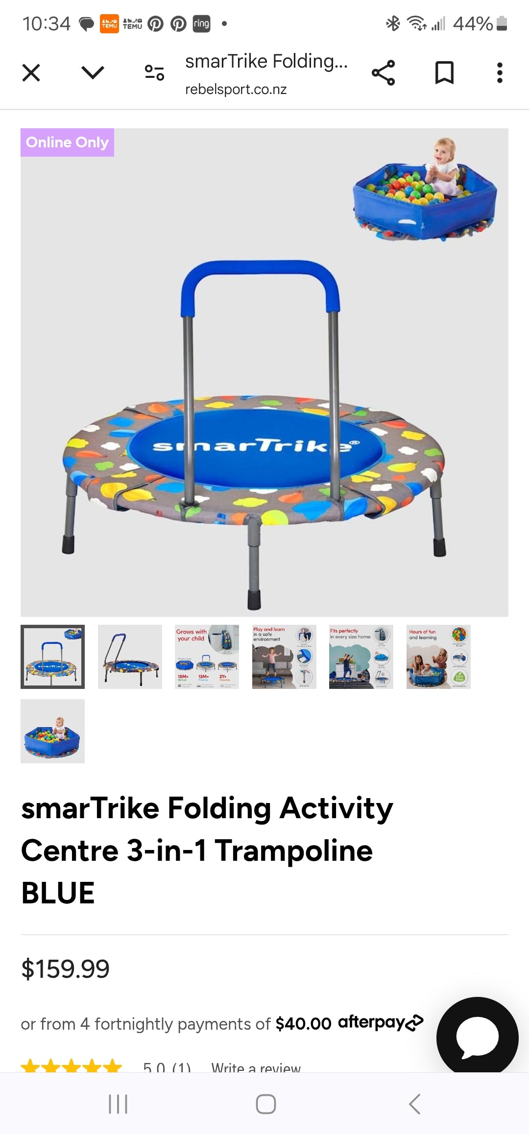 #135 Smartrike 3 in 1 trampoline and ballpit EUC
