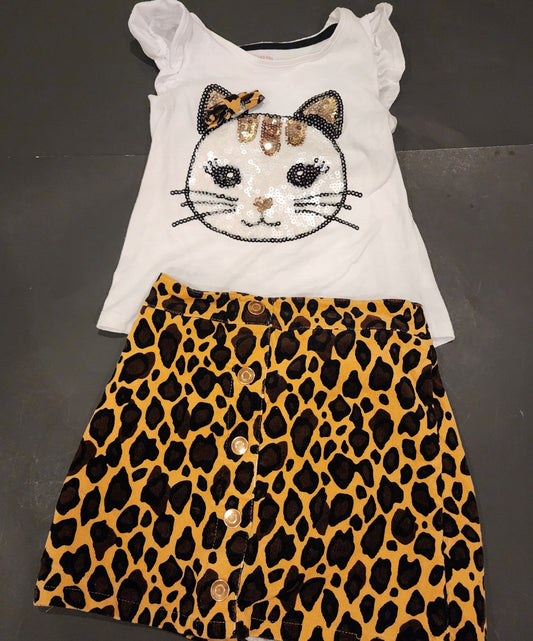 #135 girls size S 5/6 Isaac Mizrahi skirt outfit