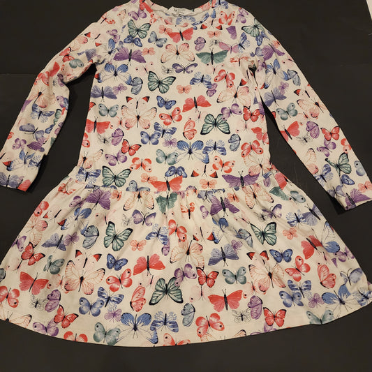 #135 girls size 4-6 H&M butterly dress