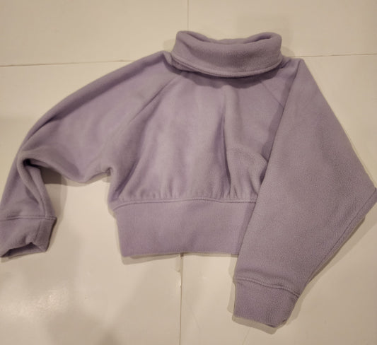 #135 girls size 5 Old Navy cropped fleece sweatshirt