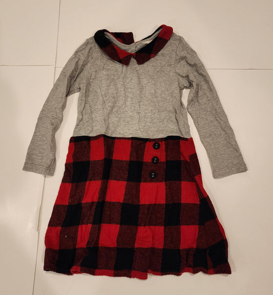 #135 girls size 3 Beebay cotton and flannel dress