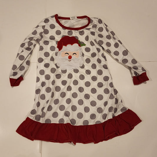 #135 girls size 4T boutique Santa dress