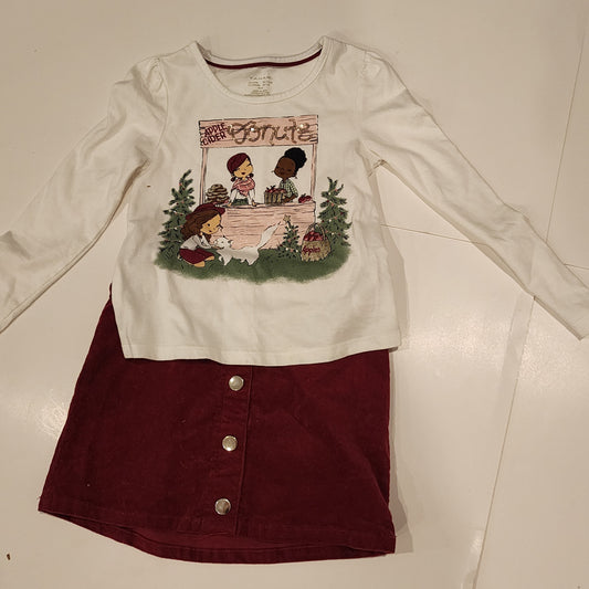 #135 Girls size 5/6 Tahari skirt outfit