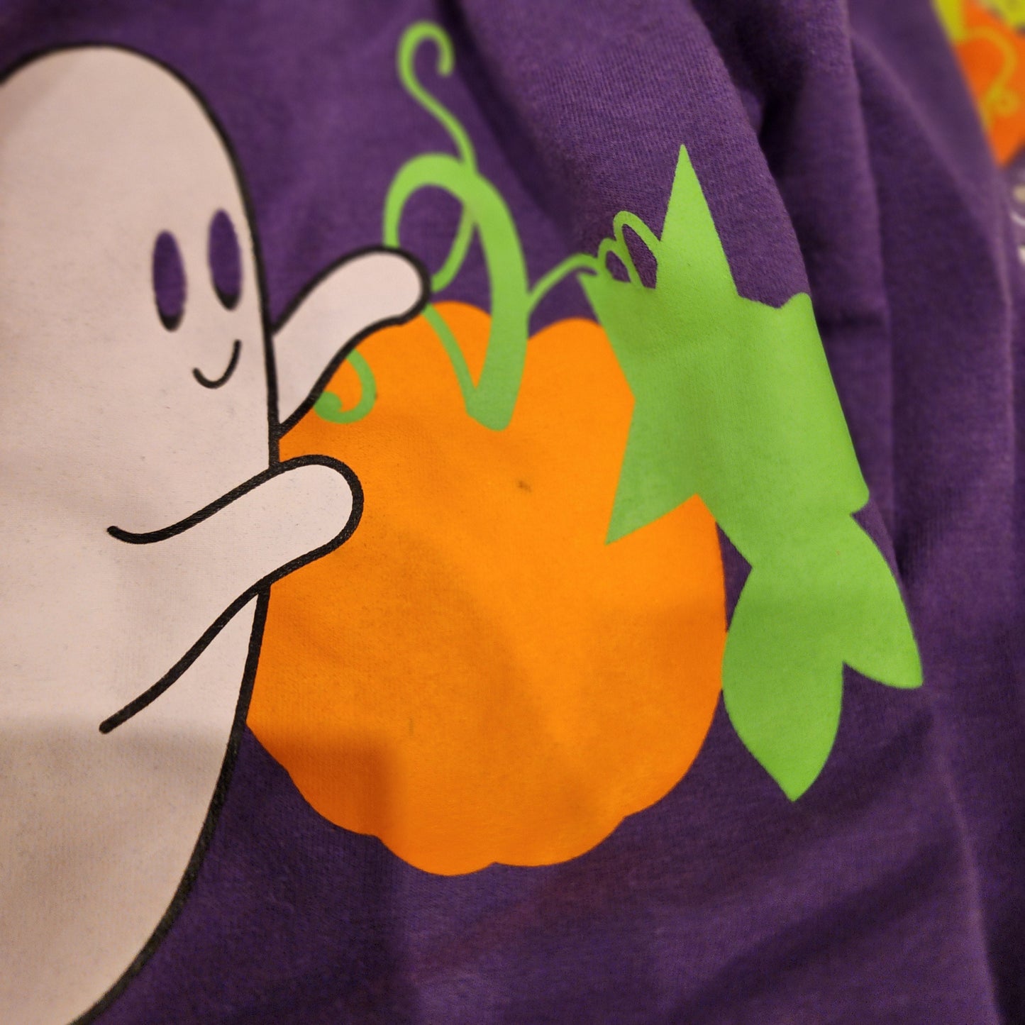 #135 Girls Fits like size 3 Ghost and Pumpkin outfit