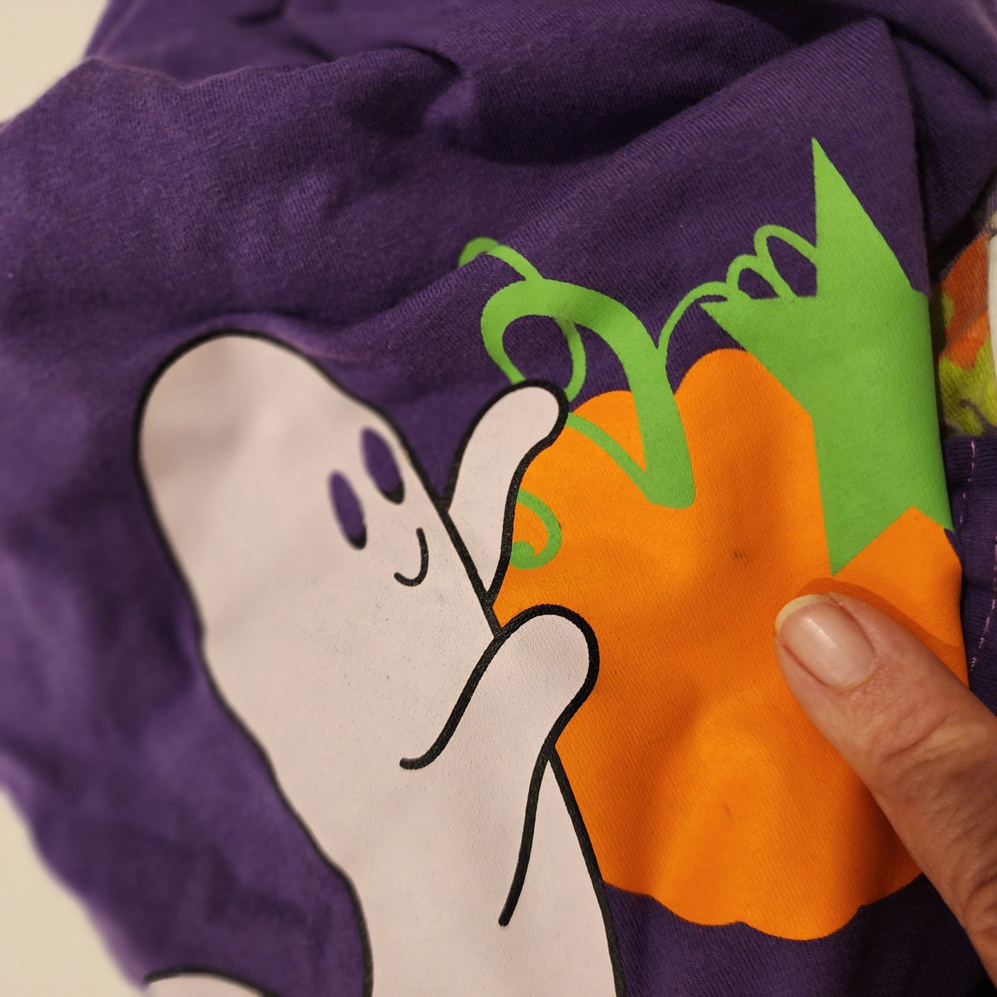 #135 Girls Fits like size 3 Ghost and Pumpkin outfit