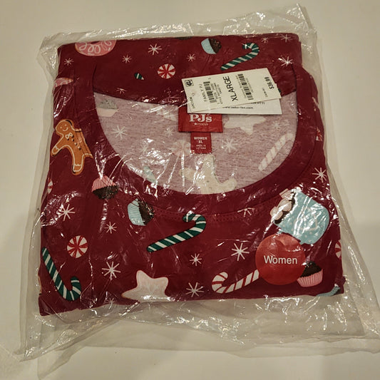 #135 Women's XL knit christmas pajamas NWT