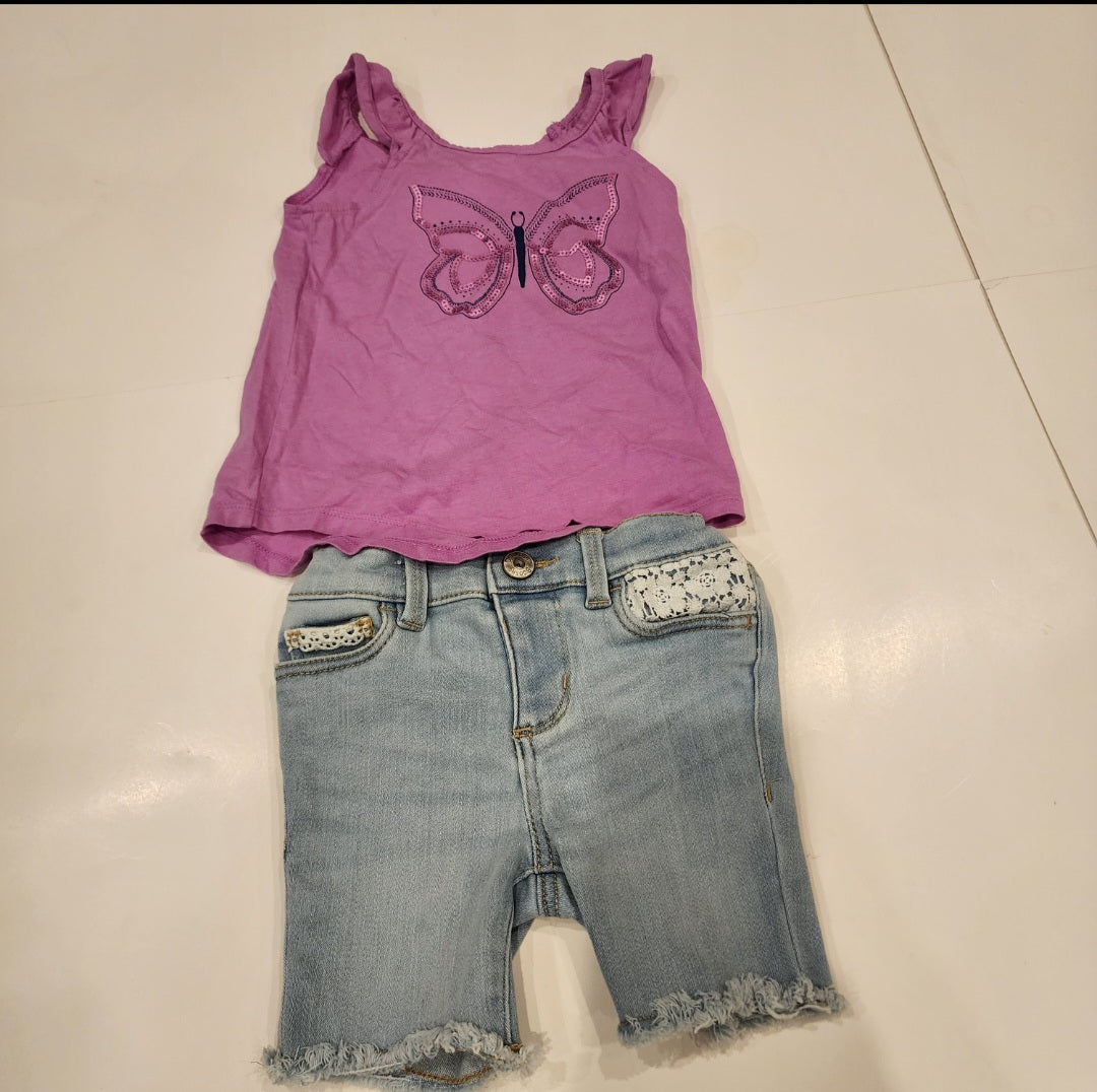 #135 girls size 3T Osh Kosh shorts outfit bundle