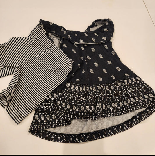 #135 girls size 4T Carters shorts outfit