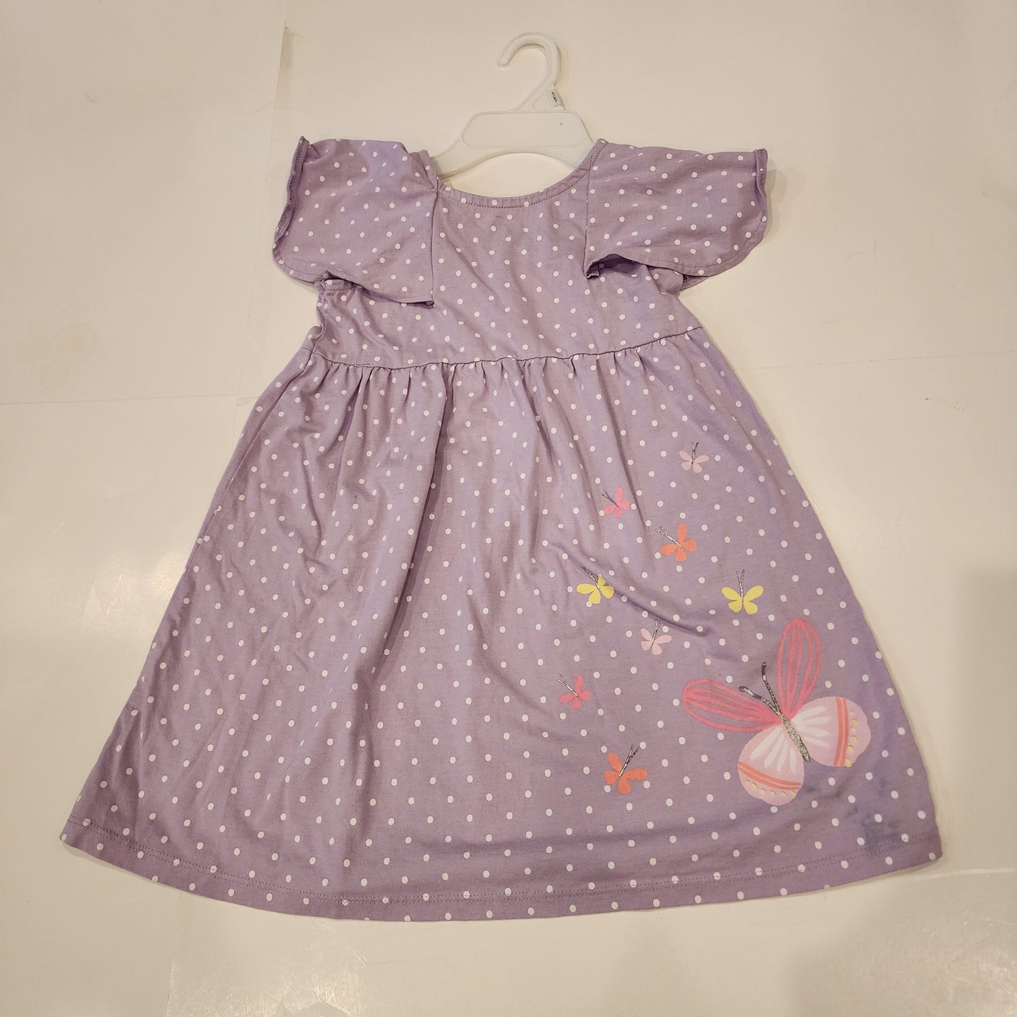 #135 girls Size 5 Lightning Bug butterfly dress