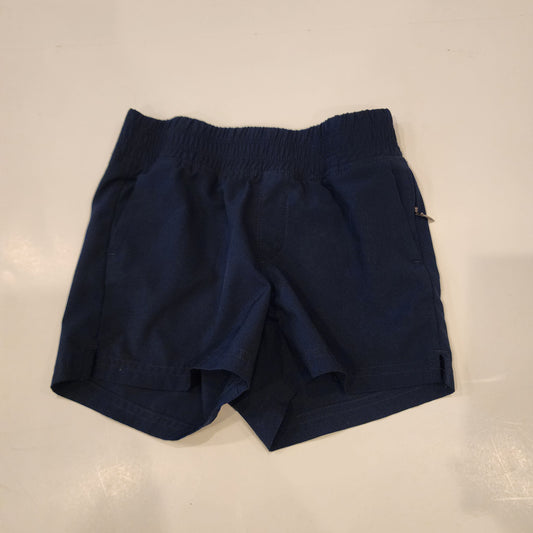 #135 girls size 5 Old Navy athletic quick dry navy shorts