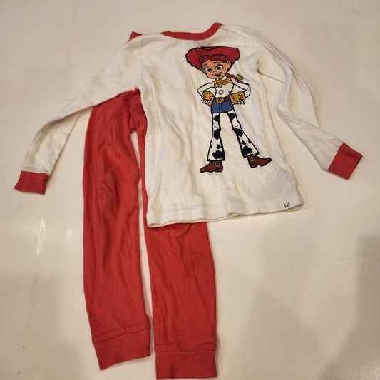#135 girls size 5 Gap Pixar Jessie pajamas