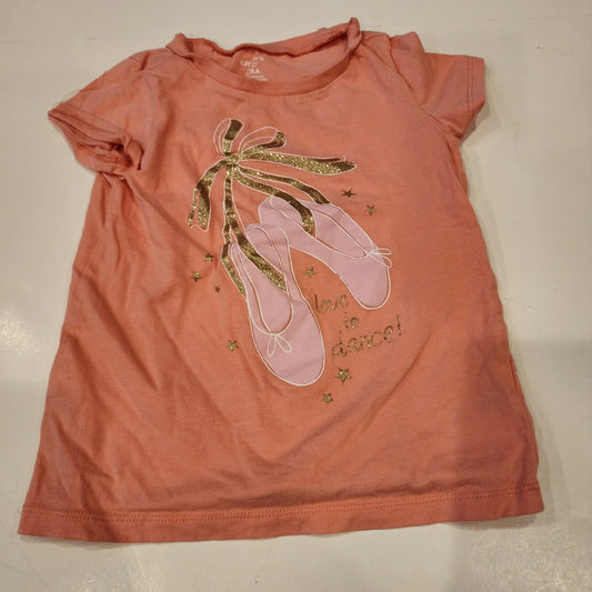#135 girls size 5 Carter's ballet tshirt