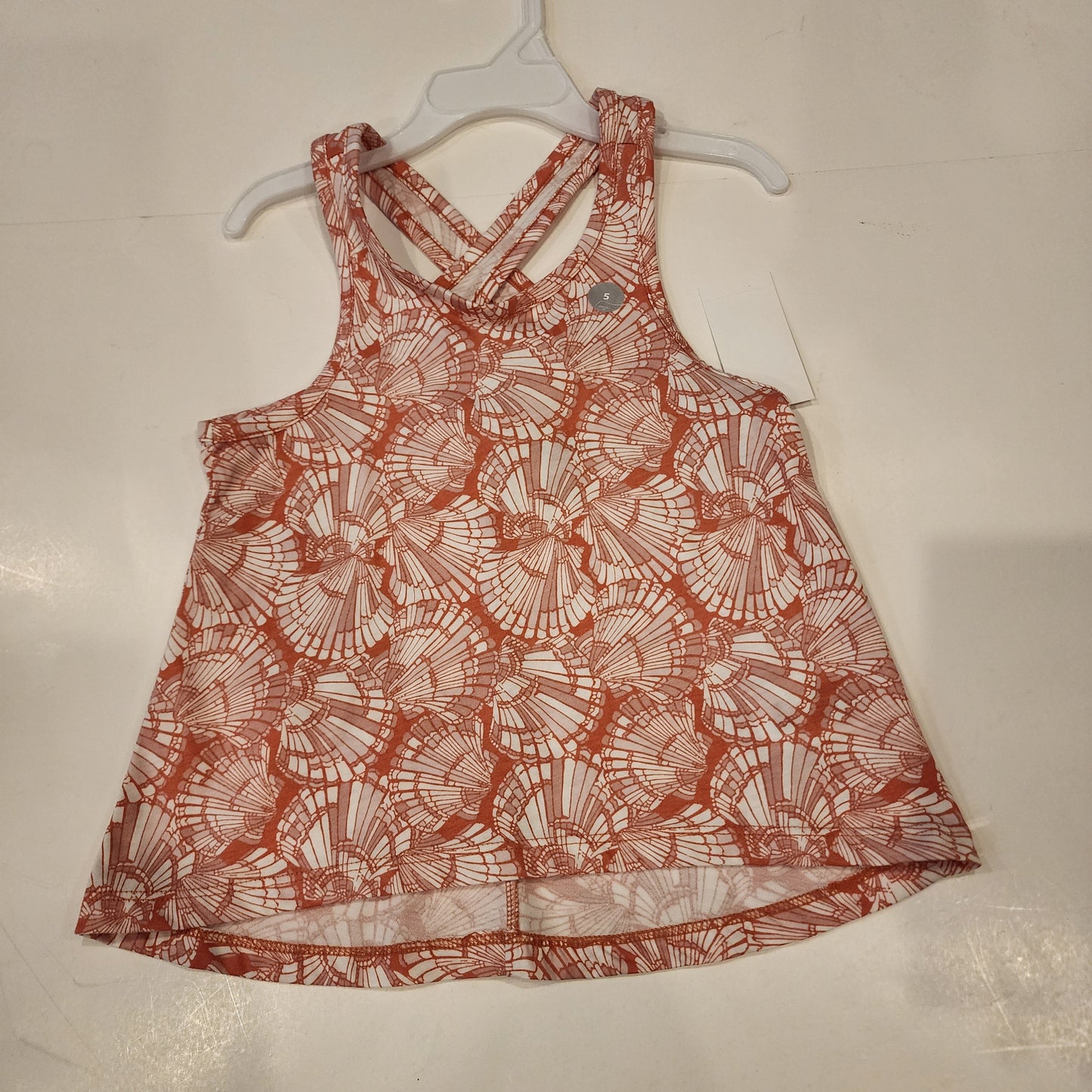 #135 girls size 5 Osh Kosh NWT tank top with shells