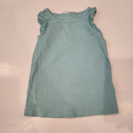 #135 girls size 5 Gap eyelet ruffle tank top