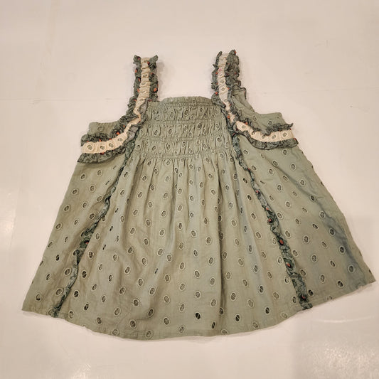 #135 girls size 5 -6 Forever that Girl for Anthropologie ruffled eyelet top