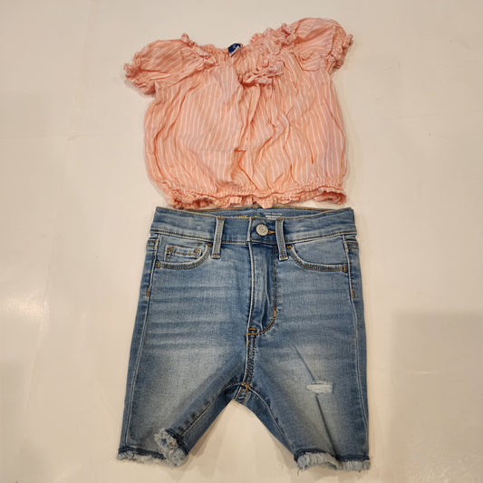 #135 girls size 5 Old Navy shorts outfit bundle