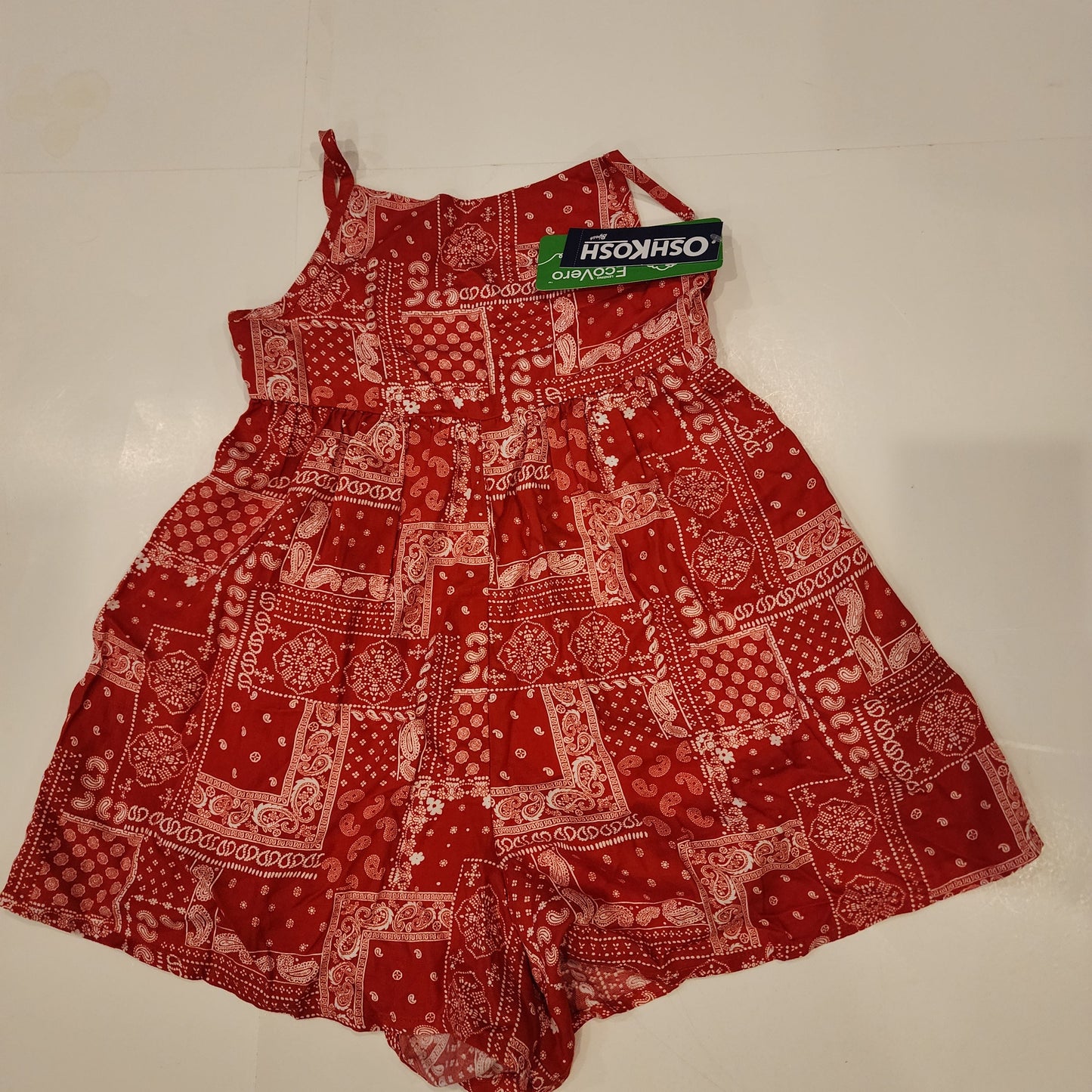 #135 girls size 6 / 6X Osh Kosh Romper NWT