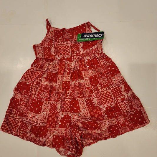 #135 girls size 6 / 6X Osh Kosh Romper NWT