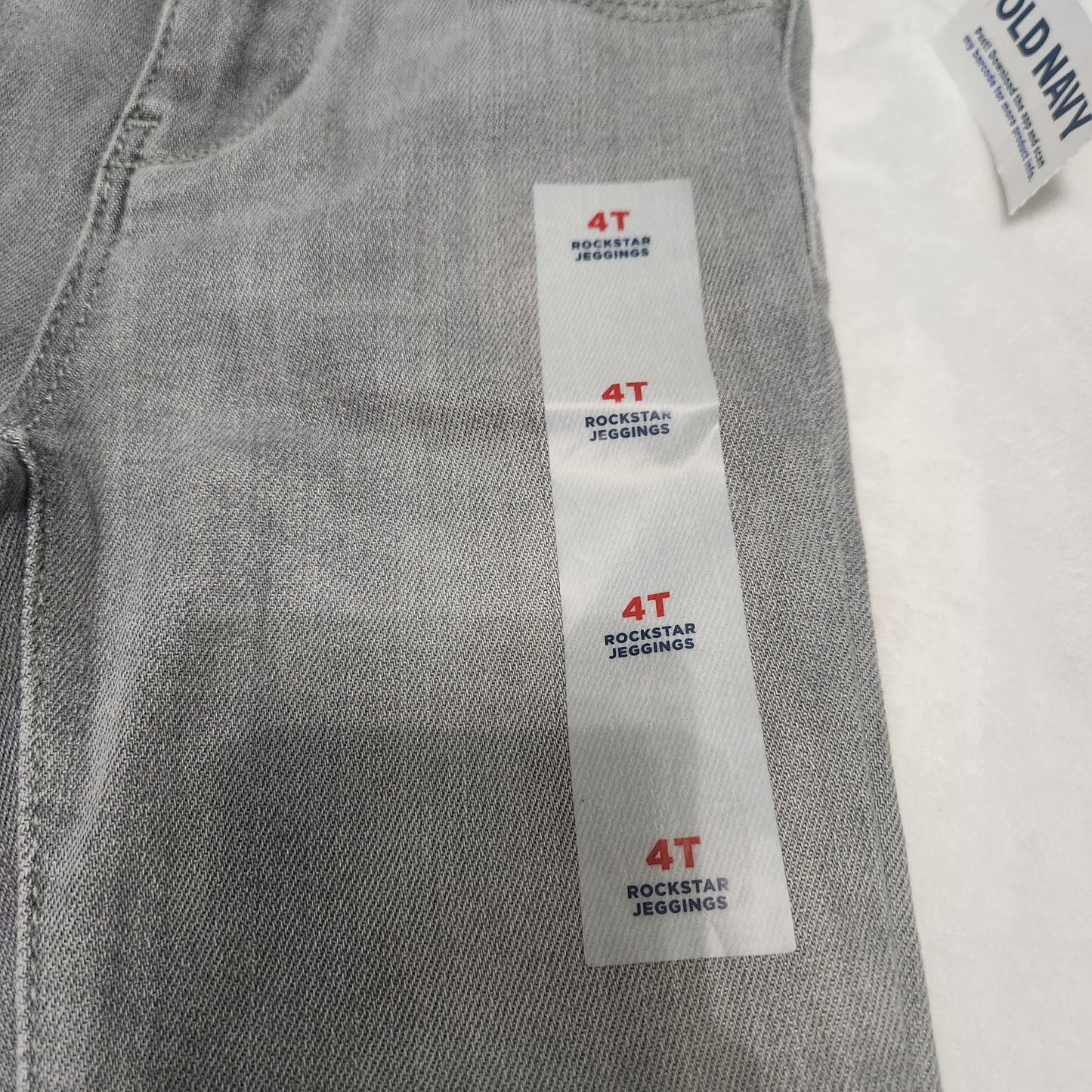#142 NWT Old Navy 4T Rockstar Gray Denim Jeggings Jeans