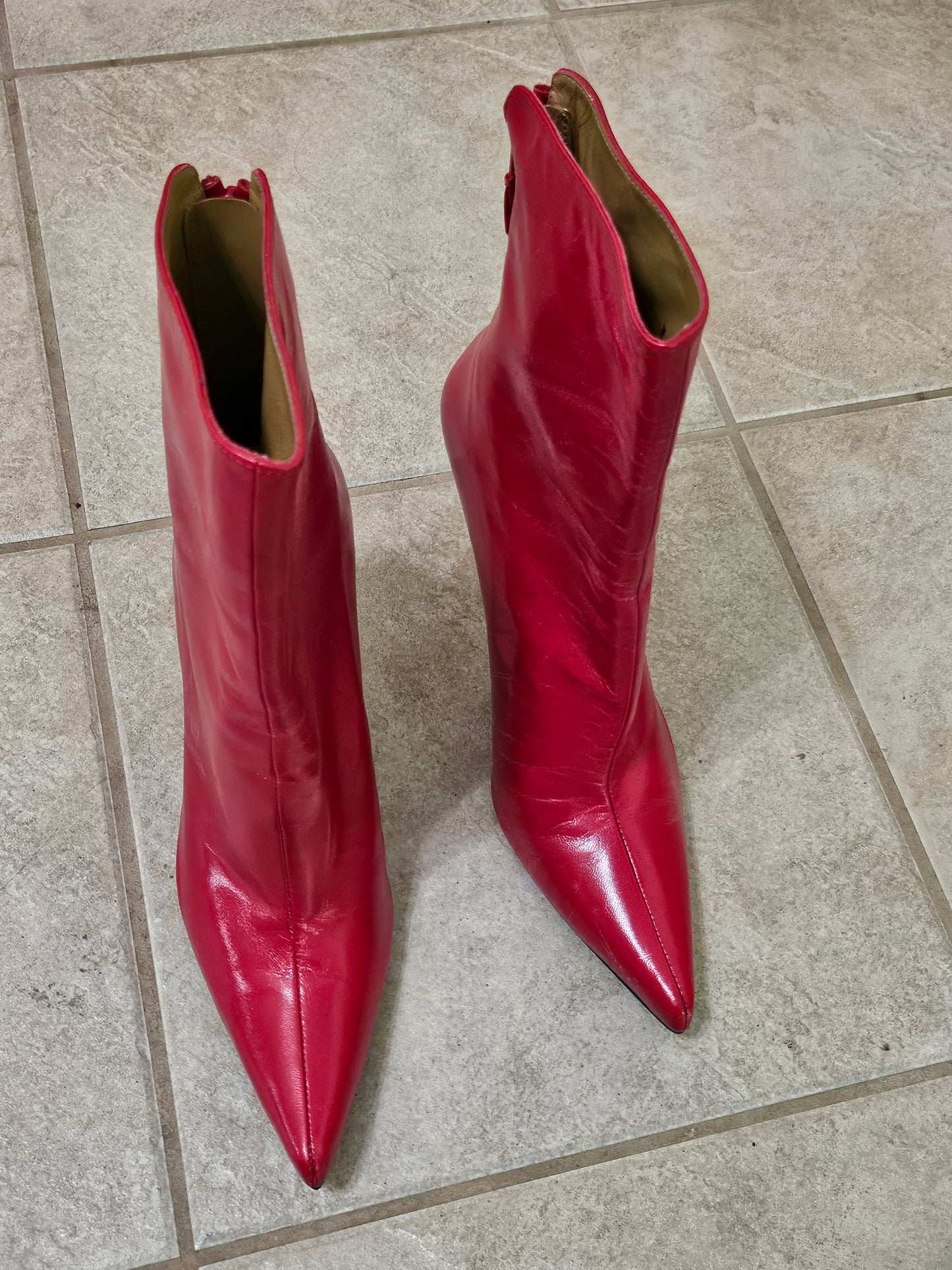 #76A - Stuart Weitzman Red Boots women's size 7