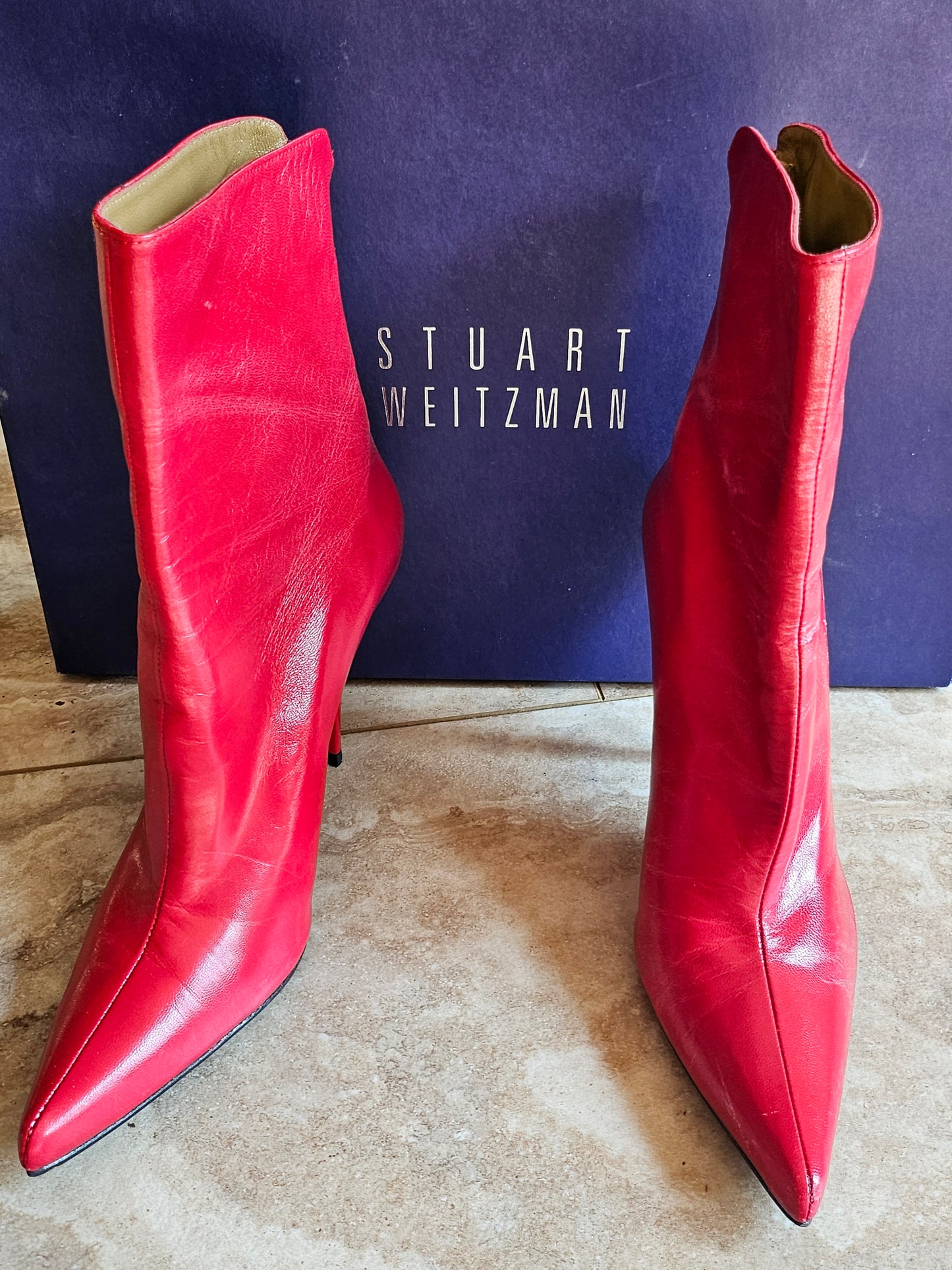 #76A - Stuart Weitzman Red Boots women's size 7