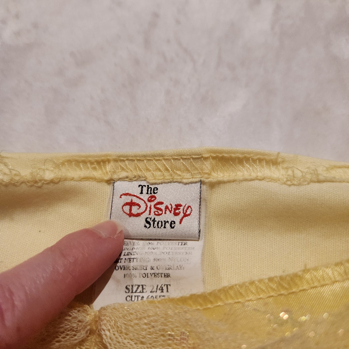 #142 Vintage The Disney Store 2T/4T Beauty and the Beast Belle Costume Dress