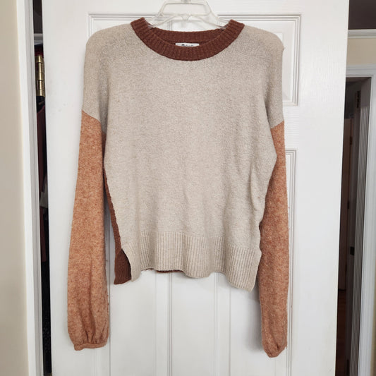 REDUCED #142 Madewell Womens Small Colorblock Payton Pullover Sweater in Coziest Yarn