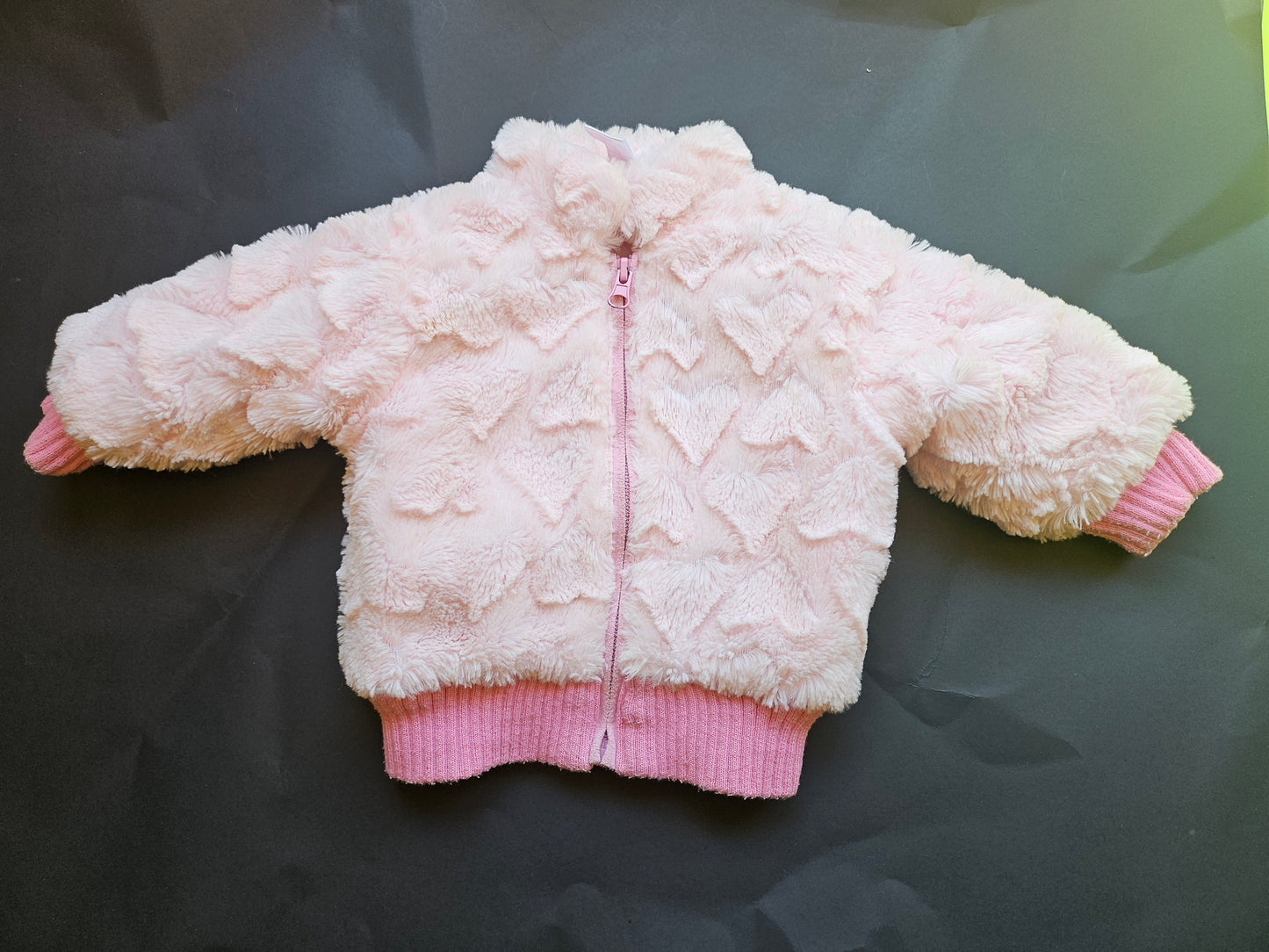 Pink Faux Fur 12M Jacket VGUC