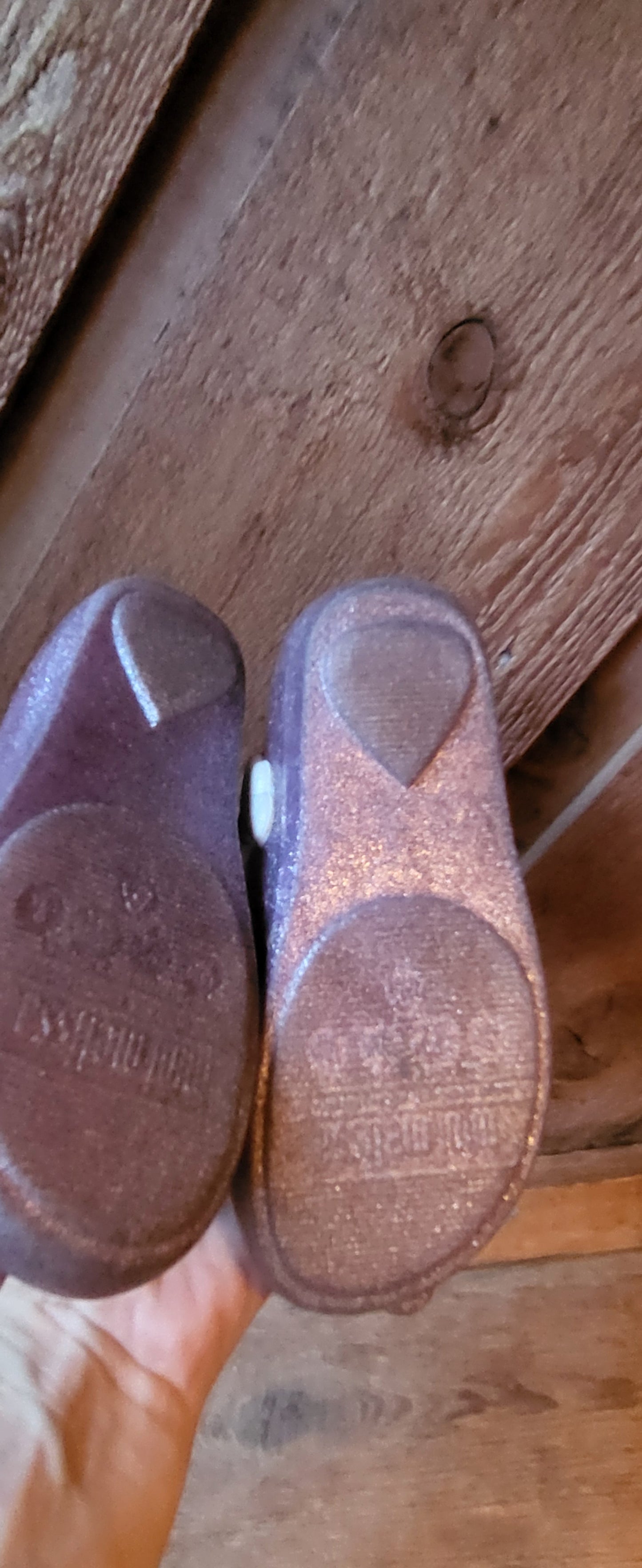 REDUCED: #9--- Girls 9. Mini Melissa unicorn shoes