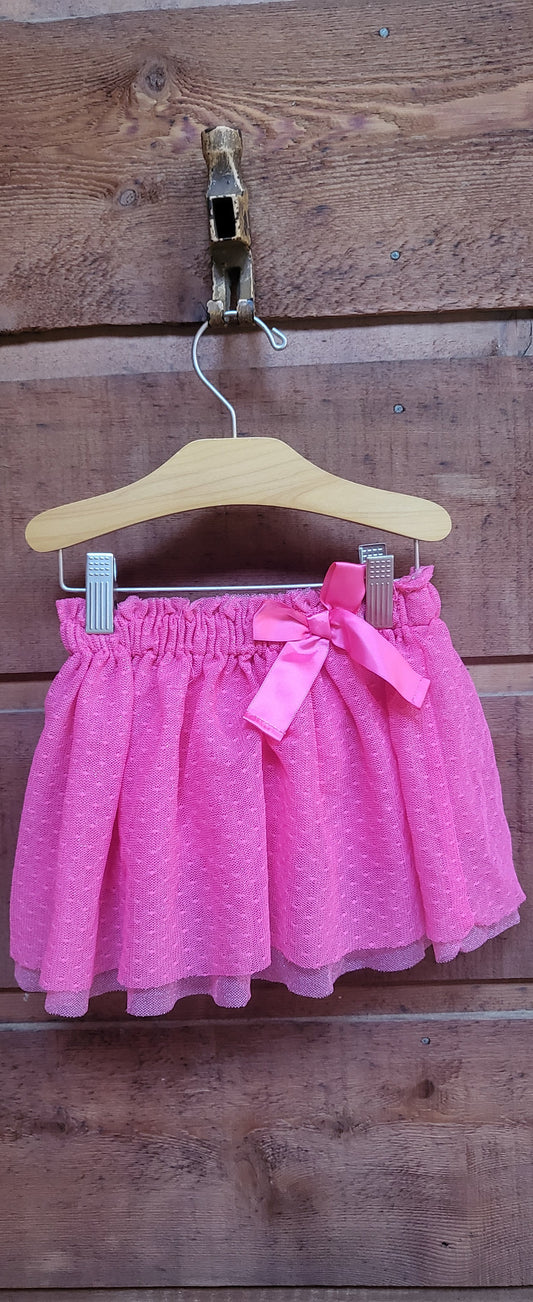 REDUCED: #9--- Girls 18 months. Hot pink tutu skirt with tulle