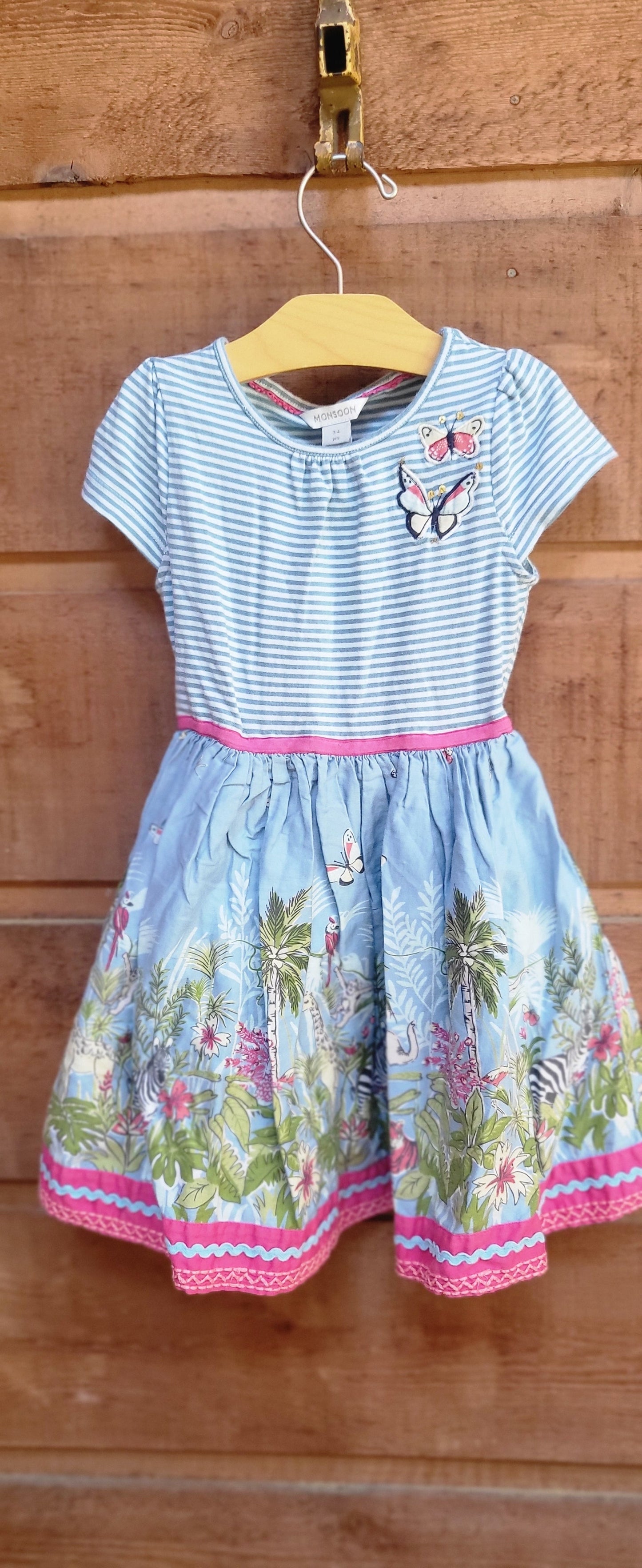 REDUCED: #9--- Girls 3T. Monsoon UK brand. Safari dress
