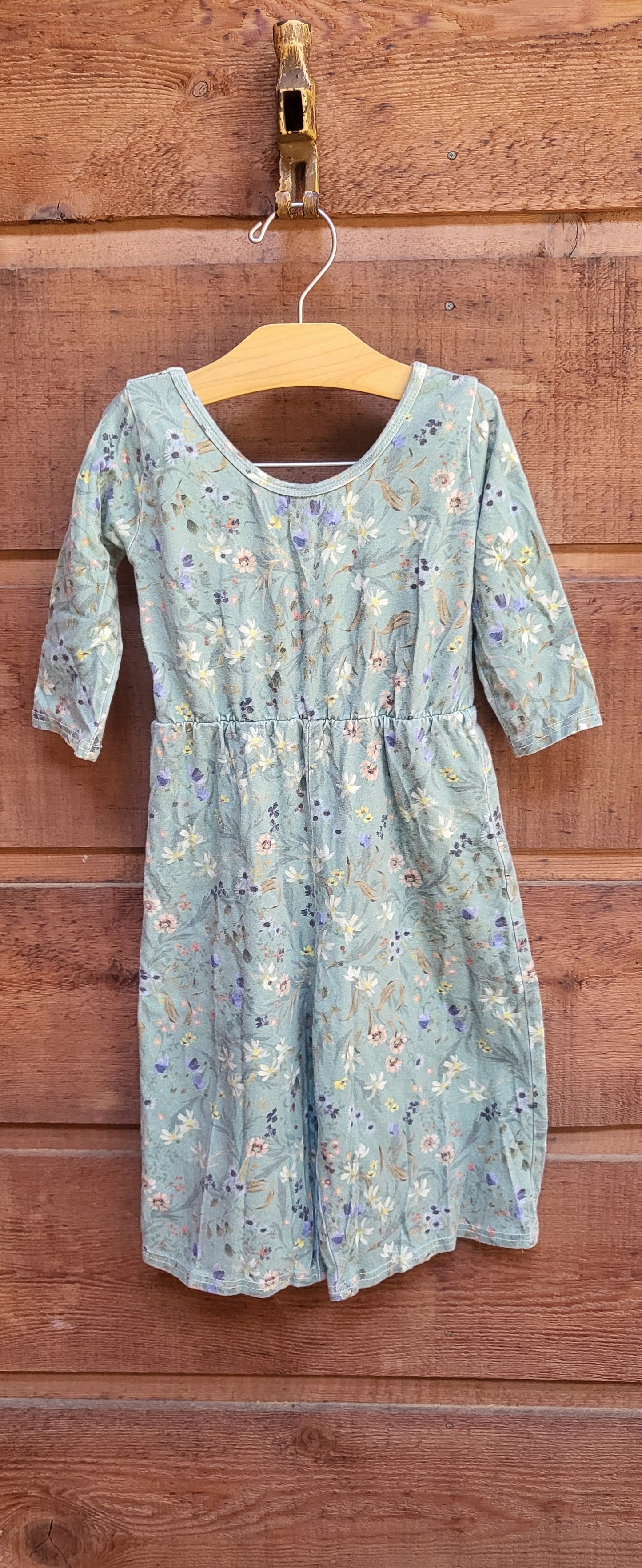 REDUCED: #9--- Girls 4T. Vivie and Ash Floral Romper