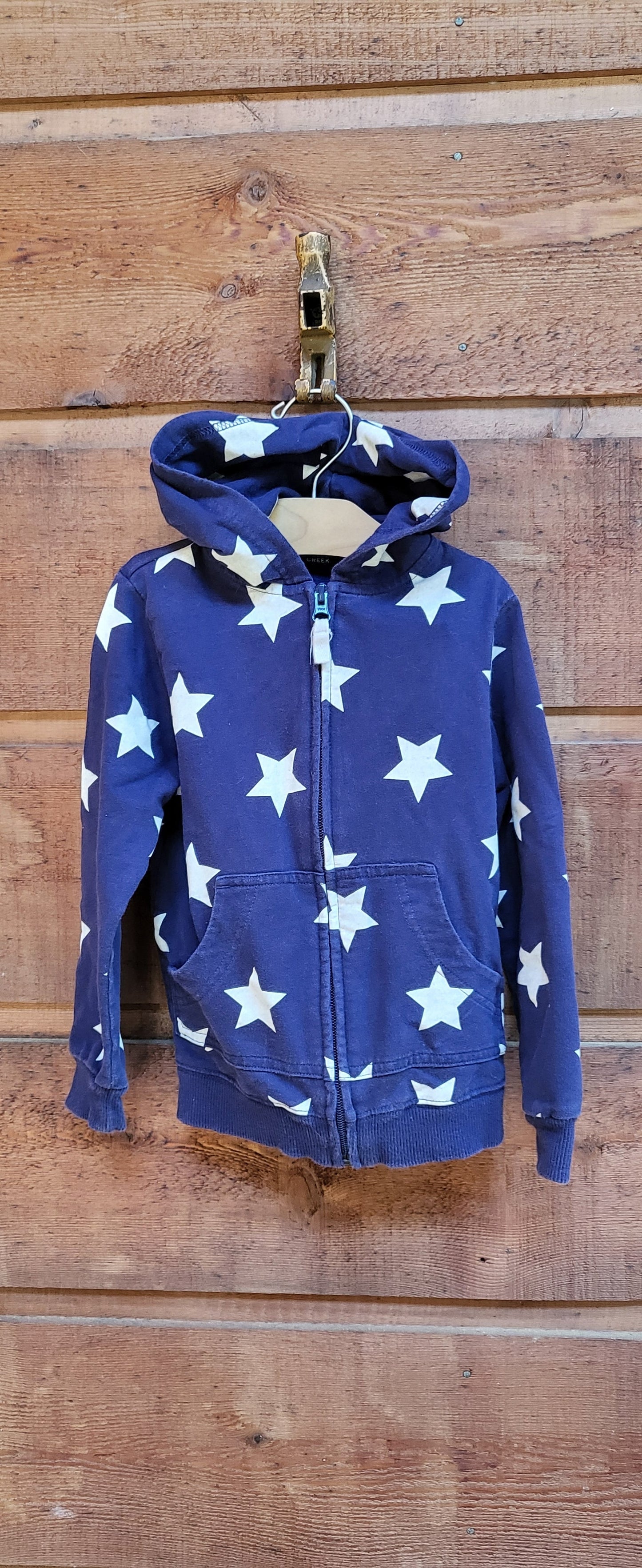 REDUCED: #9--- Boys 4T. Navy blue hoodie with stars