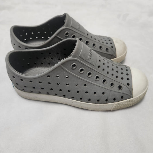 REDUCED #142 Native Jefferson Kids J1 Gray Slip On Shoes
