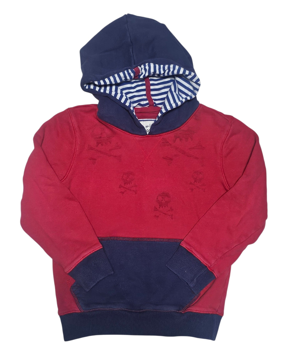 #89 Boys 5-6Y Boden | Hoodie - red/navy EUC