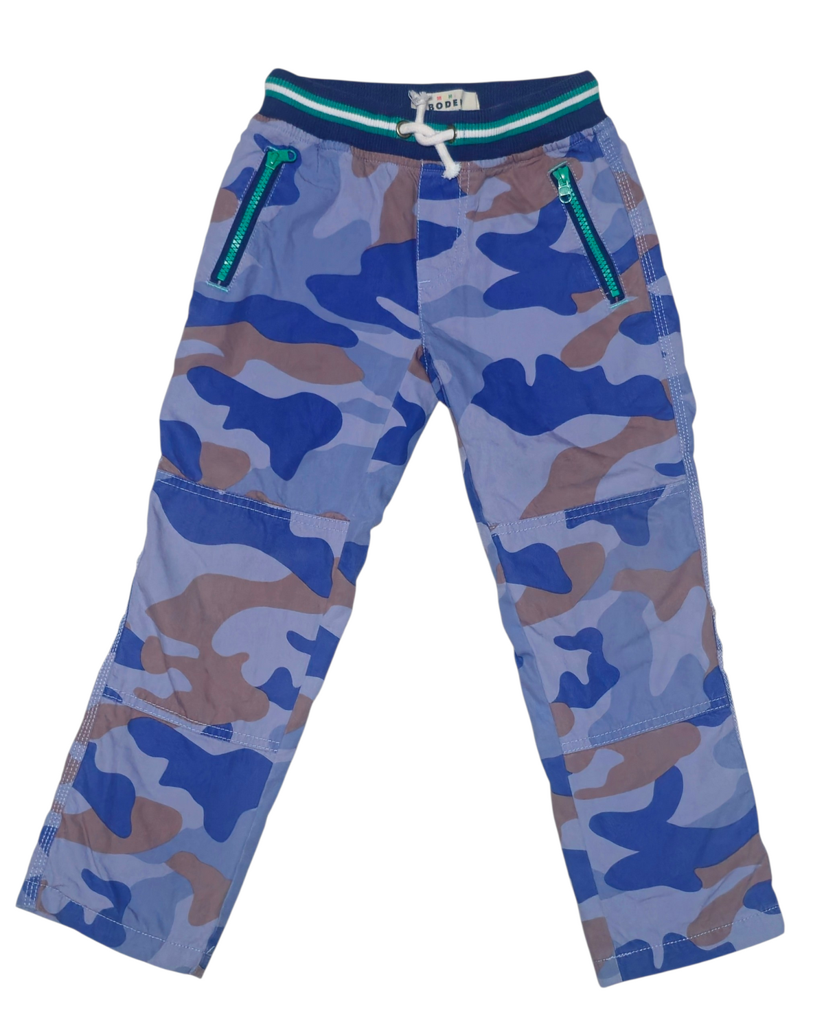 #89 Boys 4-5Y Boden | Cozy lined pants - blue camo NWOT