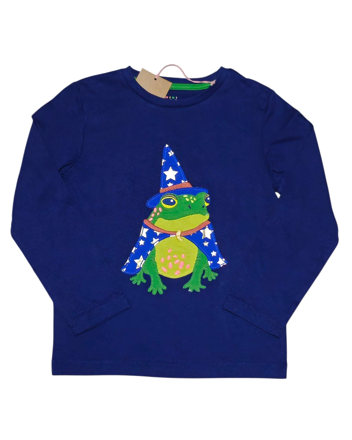 #89 Boys 4-5Y Boden | Long sleeve shirt (Merlin frog) - deep blue NWT