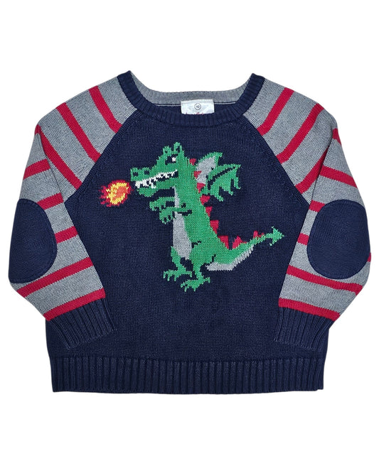 #89 Boys 3 (90) Hanna Andersson | Sweater - blue dragon EUC